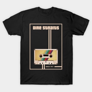 Dire Straits Music Retro Cassette Tape T-Shirt